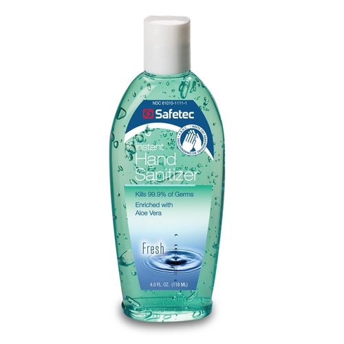 17350- Safetec Fresh Scent Instant Hand Sanitizer 4oz. Flip-top Bottle