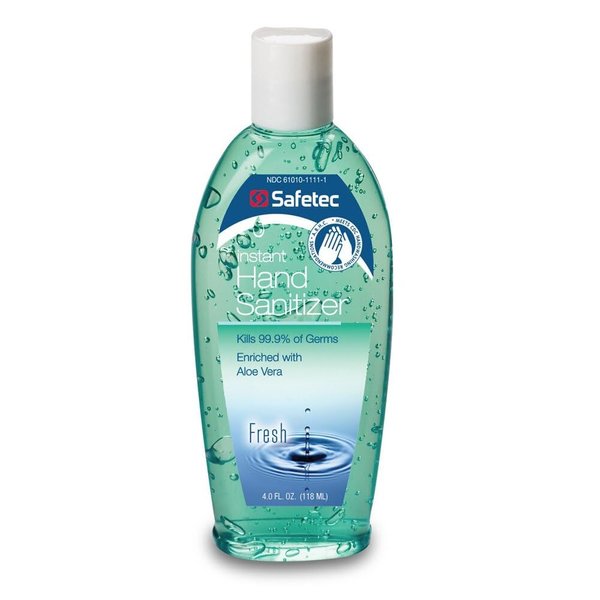 17350- Safetec Fresh Scent Instant Hand Sanitizer 4oz. Flip-top Bottle