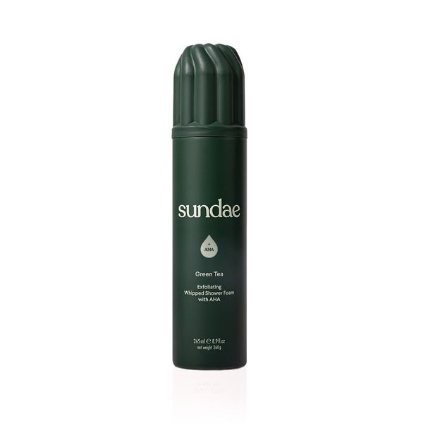 sundae Exfoliating Whipped Shower Foam Green Tea Foaming Body Wash 8.9 fl oz, 265ml