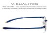 Visualites 1 Navy Blue 1.50 Power Lightweight Rimless Reading Glasses For Men and Women