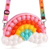 SCIONE Birthday Gifts for Girls, for Teens Kids Daughter Sister Her,Pop Purse Fidget Stress Release Toy, Rainbow Cloud Shoulder Bag Classroom Exchange Present,Cute Trendy Stuff