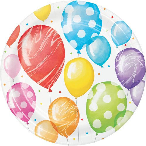 Trendware Balloon Bash Dessert Plates, 24 ct