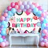 Avezano Spa Theme Girls Birthday Party Decorations Spa Makeup Happy Birthday Backdrop Girls' Birthday Party Supplies Photoshoot Background Banner (7x5ft)