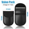 Faraday Bag for Key Fob (2 Pack), TICONN Faraday Cage Protector - Car RFID Signal Blocking, Anti-Theft Pouch, Anti-Hacking Case Blocker