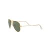 Ray-Ban Junior Rj9506S Metal Aviator Sunglasses, Arista/Dark Green, 50 mm