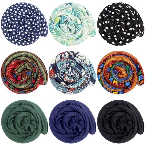 Dingion 9 Pieces Colorful Spiral Lock Hair Tie Long Dreadlock Accessory Hair Bands Bendable Iron Wire Ponytail Holders, 9 Styles, 9 Count, for Women Men Thick Long Curly Hair