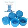 WINBOB 5PCS 55mm 3 and 5 Gallon Non-Spill Caps,Replacement Water Bottle Snap On Cap Anti Splash Peel 5 Piece