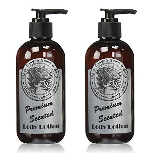 Black Canyon Brown Sugar & Fig Scented Luxury Body Lotion with Lanolin and Jojoba Oil, 8 Oz (2 Pack)