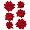 Topbuti 6 Pcs Rose Flower Hair Clip Rose Brooch Floral Hair Accessories for Woman Girls Flamenco Dancer Mexican Wedding Party Mother's Day Halloween Costume