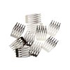 Metal Millinery or Veil Hair Comb 1" Wide - 10 Pieces (Silver)