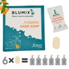 Blumix Foaming Hand Soap Tablet Refill - 6 Pack - Eco-Friendly, Gentle Cleansing Foaming Tablets, Zero Waste Cleaning, Effective Cleaning, Just-Add-Water (Sweet Orange)