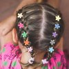 YISSION 80Pcs Mini Hair Clips for Girls Women Small Flower Hair Clips Tiny Butterfly Hair Clips 90s Hair Accessories for Girls Women with Box Package Random Dark Colors