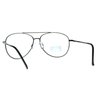SA106 Mens Metal Rim Officer Pilot Multi 3 Power Focus Progressive Reading Glasses (gunmetal, 3.0)