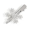 Snowflake Hair Clips for Women Rhinestone Hair Clips Silver Hair Clip Christmas Wedding Bridal Party Hair Accessories