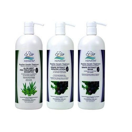 Brazilian Keratin Treatment By Rio Keratin 4 Oz Grape Do-it Yourself Kit