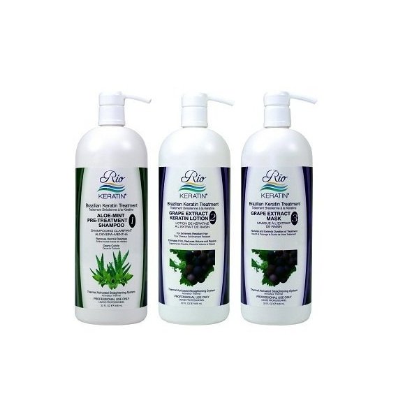 Brazilian Keratin Treatment By Rio Keratin 4 Oz Grape Do-it Yourself Kit