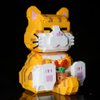 Myweyde Orange Cat Building Blocks, Micro Building Blocks Cats, Cat Building Blocks, Mini Blocks Building Sets Adult Cat for Adults & Boys & Girls (Cat - 834Pcs)