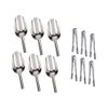 Xiboya textile Sweet Candy Buffet Ice Tongs & Scoops (Silver-6 set)