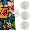 HONEYSEW Shower Curtain Clips Shower Windproof Splash Guard Self Adhesive Shower Curtain Weight Clip (4pcs)