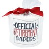 Special Occasion Embroidered Toilet Paper (Official Retirement Papers)