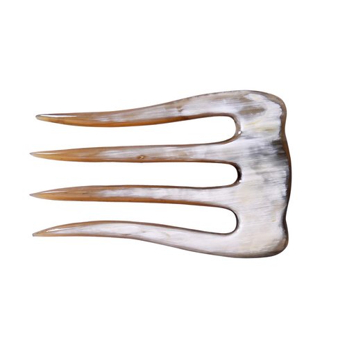 Marycrafts Buffalo Horn Hair Comb 4 Prongs Hair Fork Hair Pin Hair Accessories For Women