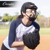 Champion Sports Steel Softball Face Mask - Classic Fielders Masks for Youth - Durable Head Guards - Premium Sports Accessories for Indoors and Outdoors - Purple