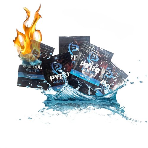 Phone Skope Pyro Putty: 20ct Single Use Survival Fire Starter, Waterproof Foil Packets, Easy Tear, Easy Ignite, Fire Starters for Campfires - 20ct Winter