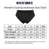 NOOYME Women Bike Underwear Gel 3D Padded Printed Design Bicycle Briefs Cycling Underwear Shorts (Small, Black)