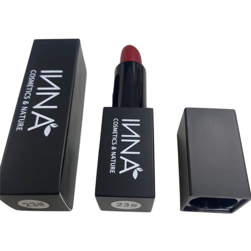 Inna Cosmetics & Nature - Matte Lipstick , Vegan, Gluten Free, Cruelty Free, non GMO with Grape Seed Oil, 3.5 g, Nude Blush (Red Velvet), 1 Ounce (Pack of 1)