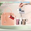 LUCKINEE 3PCS Lip Balm Holder Keychain Shinny Chapstick Holder Key chain Lipstick Holder Lip Gloss Sleeve -Tight Elastic Holder Sleeve for Fat and Slim Lip Balms