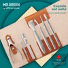 MR.GREEN Pedicure Knife Set Professional Ingrown Toenail Clippers Foot Care Tools Stainless Steel Nail Cuticle Nippers Remover Kits (7 Pcs Set)