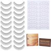 Embagol 100 Pairs Practice Lashes Kit for Eyelash Extensions Training Strips Training Lashes for Lash Mannequin Head Lash Extension Supplies Beginner Friendly