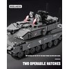 BOOLAKOS Leopard 2A7+ Tank Building Block, Military Army WW2 Tank Model Kit, Construction Set Gift Giving Toys for Teens and Adult (898 PCS)