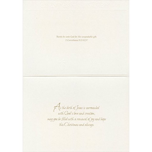 Designer Greetings Wise Men at Stable Box of 18 Religious Christmas Cards