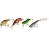 Rebel Lures Classic Critters Crankbait Fishing Lures 4-Pack, Includes 1 Teeny Pop-R, 1 Crickhopper, 1 Teeny Wee Crawfish, and 1 Teen Wee-R, Multi, One Size