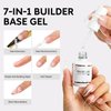 Nicedeco Builder Nail Gel 15ML 7 in 1 Clear Builder Base Gel Gel Nail Polish Strengthener Gel Hard Gel Builder Extension Nail Gel