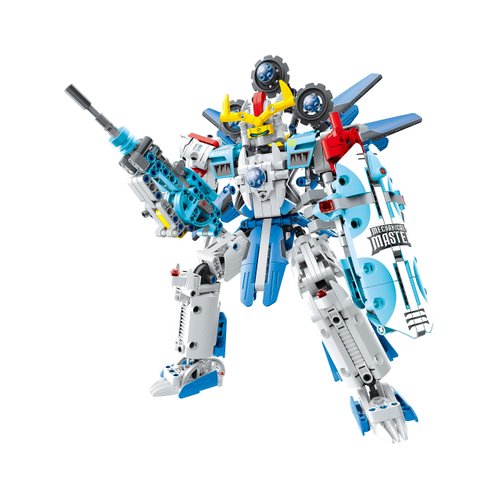 iM.Master STEM Academy: Mechanical Master - Cyborg Soldier - 641pcs - Bricks Model Mecha Figure, DIY Building Blocks Activity Set, Adjustable Joints