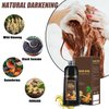 QWXPLD Hair Dye Shampoo 3 in 1, Herbal Ingredients Shampoo Black Hair Dye for Women Men, Grey Coverage Shampoo 16.9Fl Oz (Dark Brown)