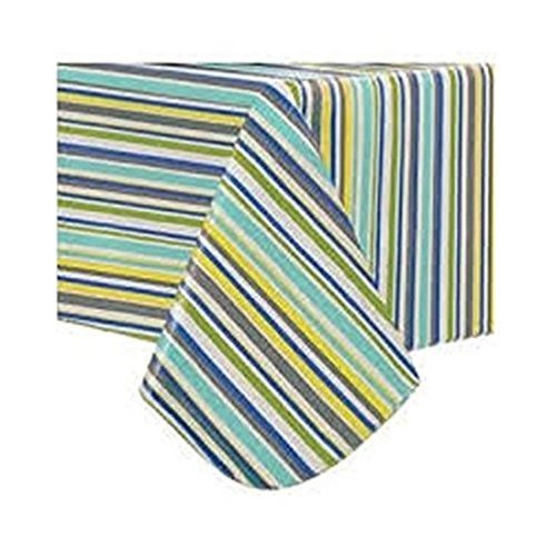Vinyl Tablecloth - Nouveau Stripe - 70in. Round