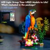 VONADO LED Light Kit for Lego 3 in 1 Exotic Parrot 31136 Animal Figures, Creative Lighting Set Accessories Compatible with Lego Light 31136 Building Set (Lights Only, No Models)