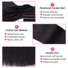 Straight Human Hair Clip in Hair Extensions for Black Women 100% Unprocessed Full Head Brazilian Virgin Hair Natural Black Color,8/Pcs with 18Clips,120 Gram (18inch, Straight hair)