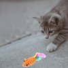 TEHAUX 10pcs Cat Toy Mice, 2.8” Mouse Cat Playing Props Cat Color Tail Mouse Toy Cat Teaser Interactive Toy Funny Cat Toy Mouse Toys for Cats Kitten, Random Color