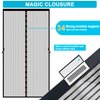 FIRGUNY Magnetic Screen Door Fits Door Size 36 x 80, Door Screen Magnetic Closure, Mesh Screen Doors Magnets for Single Front Back Patio Sliding Door, Screen Size 38" x 81"(Black)
