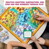 Number Hunter – Fun Kid Math Board Game for Learning Addition & Subtraction – Educational Indoor Game for Family Night, Preschool, Kindergarden, School, Kids Ages 5 and Up – Childrens Table Game