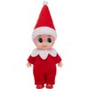 JOYIN Christmas Red Tiny Elf Doll Soft Plush Toy Doll for Christmas Decor, Xmas Gift, Xmas Clothing for Elf Doll