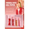 BANGFENG Intense Heat Plumping Lip Gloss with Chili Extract - Juicy & Full Lips, Instant 30% Plumper Look, Glossy Shine, Fuller Lip Plumper Lip Mirror Lip Plumping Gloss (02#)