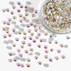 Beadsland Flatback Rhinestones Bulk,14400pcs AB Crystal Rhinestones for Nails Crafts Clothes DIY Decoration, Crystal AB, SS16, 3.8-4.0mm