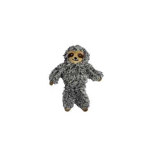 Multipet 60020278 5 in. Sloth Cat Toy Assorted Color