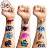 Grizzly Bear Temporary Tattoos - Canada Bear Stickers Brown Bear for Kids' Birthday Party Supplies, Decorations, and Favors, Rocky Mountains Themed, Cute Gifts for Boys and Girls, Ideal Prizes (96PCS)