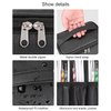 Nail Polish Bag Nail Art Set Organizer Nail Polish Travel Case Nail Tool Bag Nail Polish Holder With Compartment Manicure Set Accessories Travel Bag Gift for Women (black)
